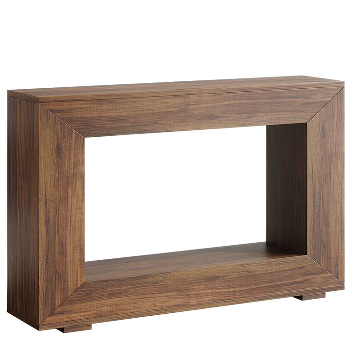 47" Farmhouse Sofa Console Table with Storage for Entryway