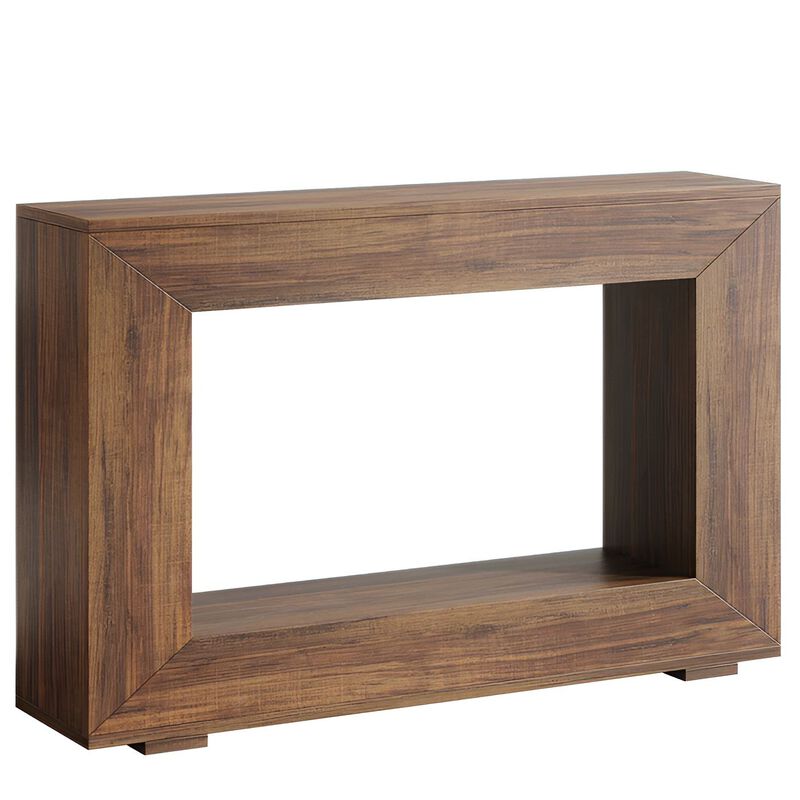 47" Farmhouse Sofa Console Table with Storage for Entryway image number 0