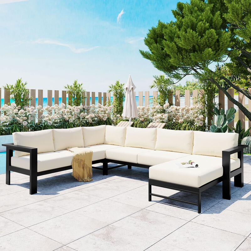 Merax U-shaped Multi-person Outdoor Sofa Set