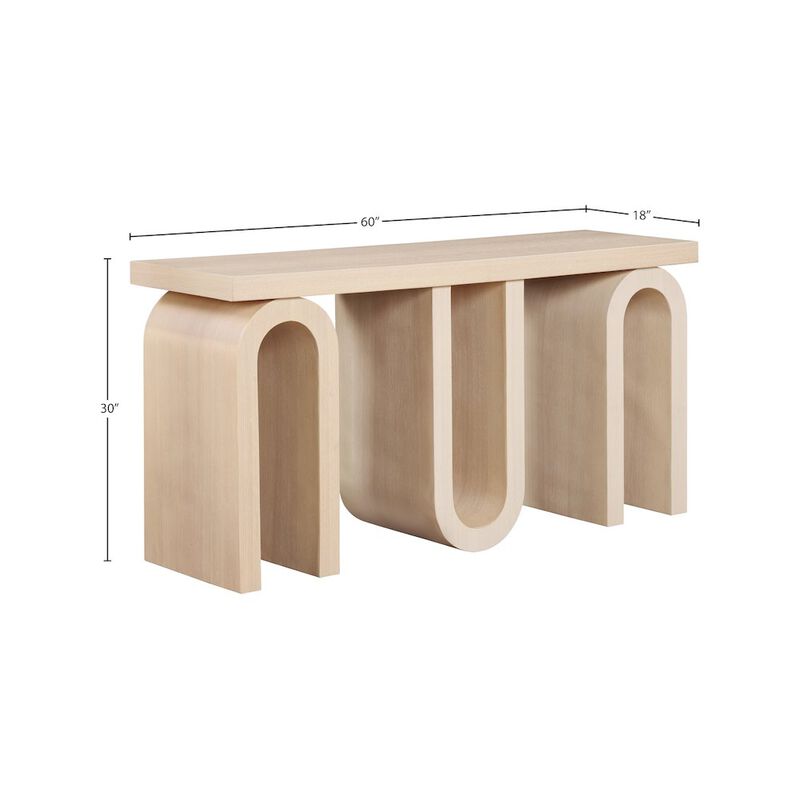 Meridian Furniture Westbourne Natural Console Table