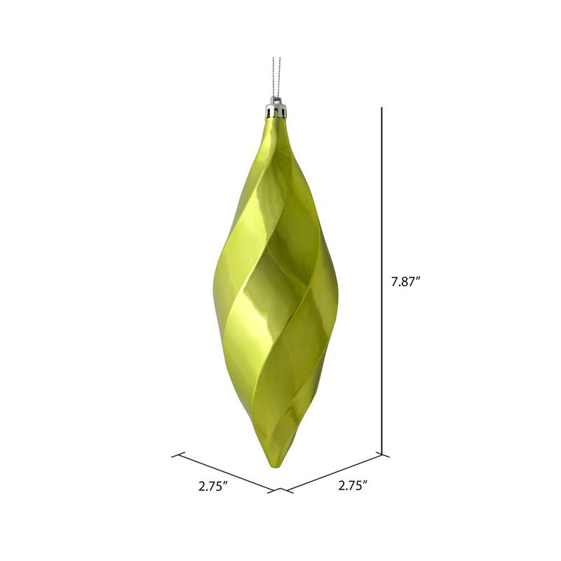 8" Celadon Shiny Swirl Finial 6/Bag image number 1