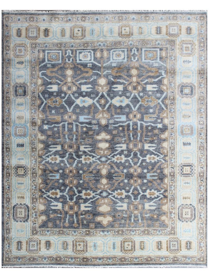 Samarkand 9X12 Gray & Light Blue Rug image number 0