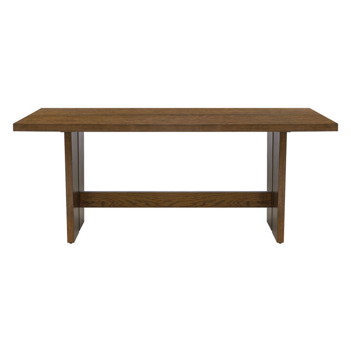 Gracie Mills Mozelle Modern Rustic 76" Dining Table
