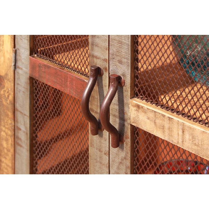 Crafters and Weavers Bayshore 6 Door Sideboard - Mesh Doors - 72