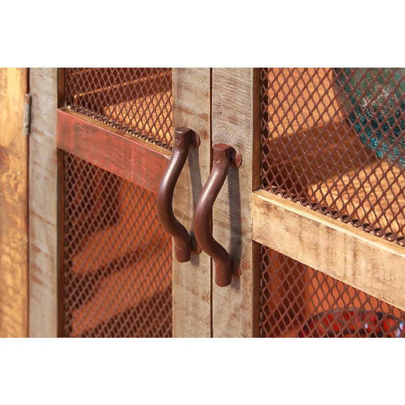 Crafters and Weavers Bayshore 6 Door Sideboard - Mesh Doors - 72