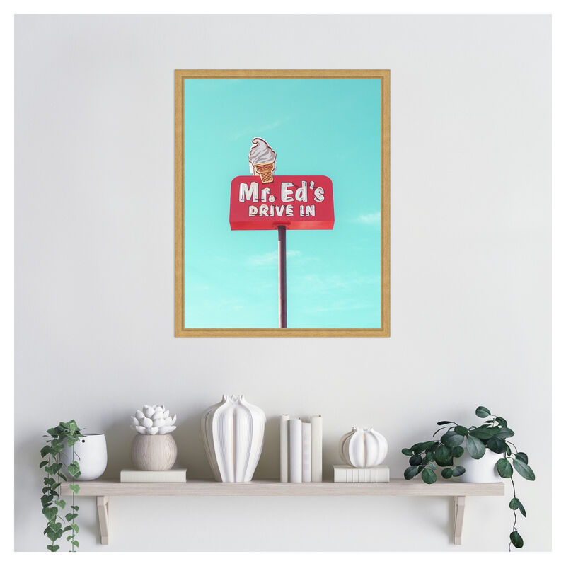 Mr. Eds Drive In Vintage Sign in Urbana by Tom Windeknecht Framed Canvas Wall Art image number 4