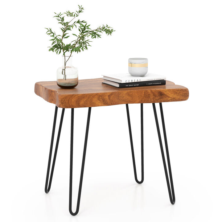 Rectangular Reclaimed Recycled Teak Wood End Table
