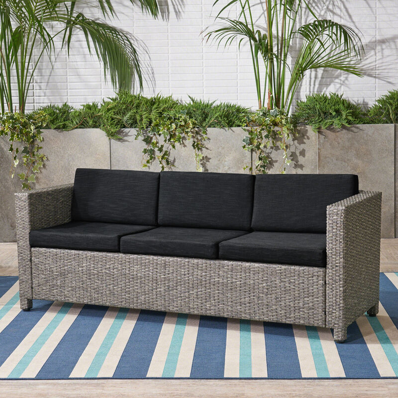 Merax Outdoor Patio 3 Seats Sofa