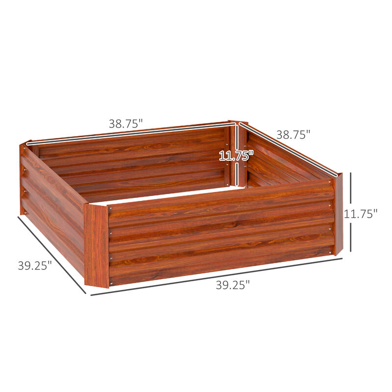 Hivvago Galvanized Raised Garden Bed 2-Piece for Vegetables and Herbs image number 2