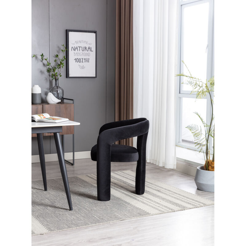 Streamdale Modern Fabric Upholstered Dining Chairs (Set of 2) image number 4