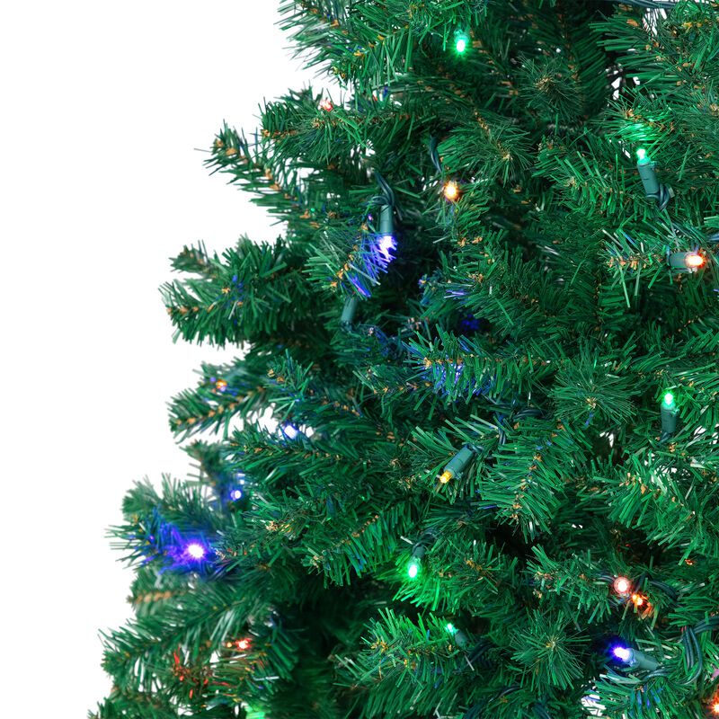 6' Pre-Lit Medium Mixed Classic Pine Artificial Christmas Tree  Multi Color LED Lights image number 4