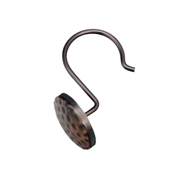 Utopia Alley Rust-Resistant Metal Shower Curtain Hooks, Shower Hooks Hangers for Bathroom, Kitchen Utensils, Curtains, Clothing, Towels etc - Set of 12