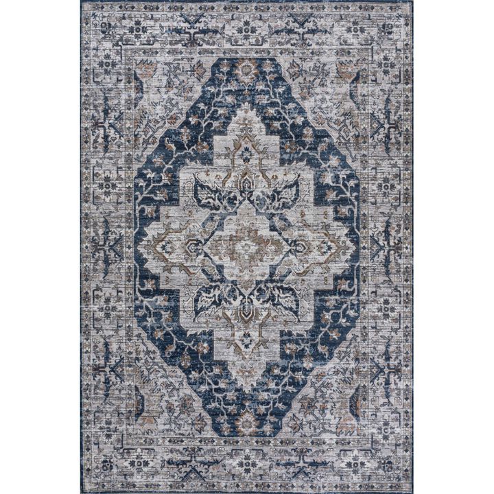 Didim Boho Medallion Machine-Washable Area Rug
