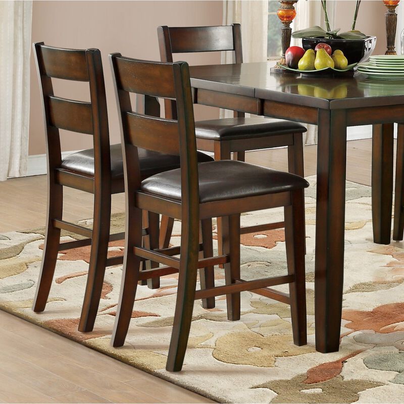Streamdale Wooden Counter Height Chairs Set of 2