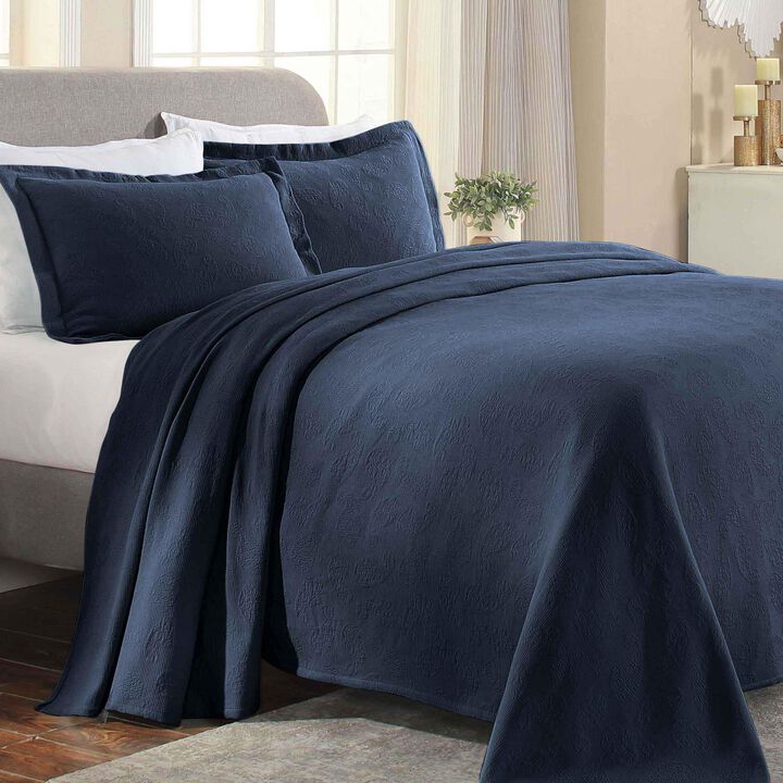 Lightweight Cotton Bedspread Set with Matching Shams