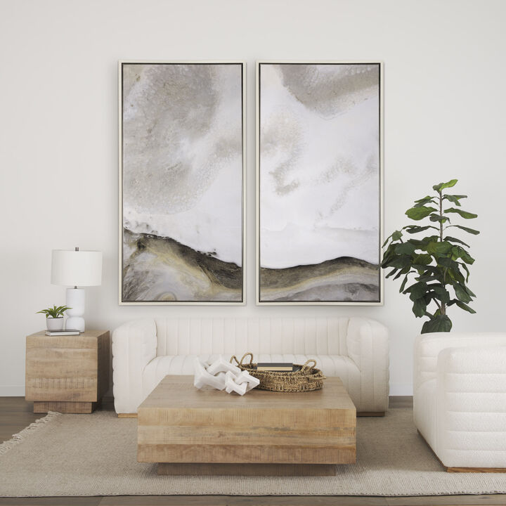 Hayden Light Brown Square Coffee Table