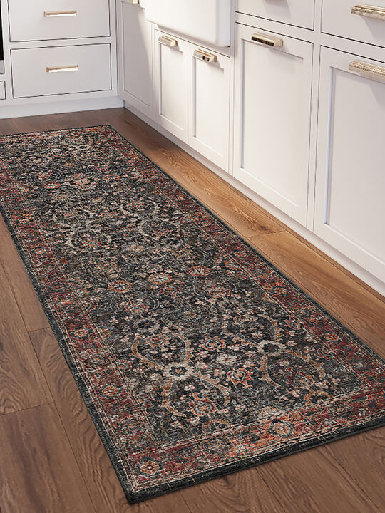 Jericho JC1 Charcoal 2'6" x 8' Rug