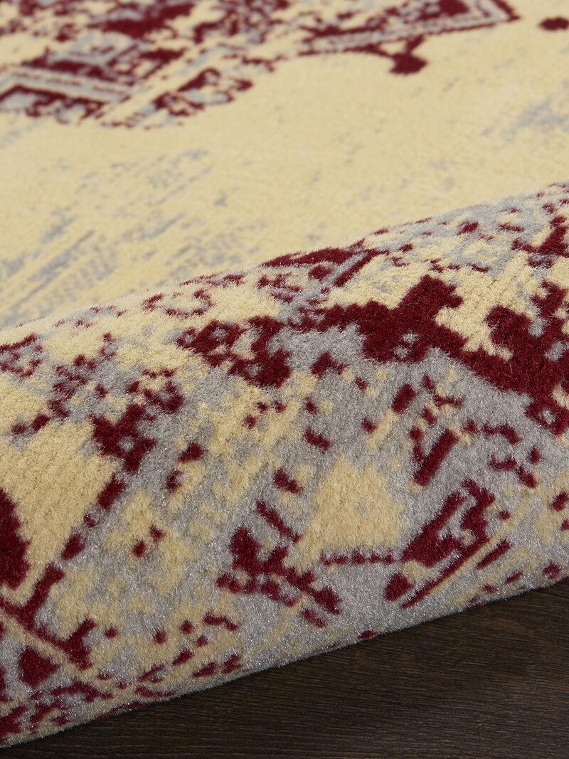 Grafix GRF14 Cream/Red 2' x 4' Rug