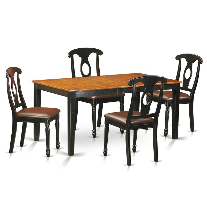 5 PC Dining room set-Dining Table and 4 Wood Dining Chairs
