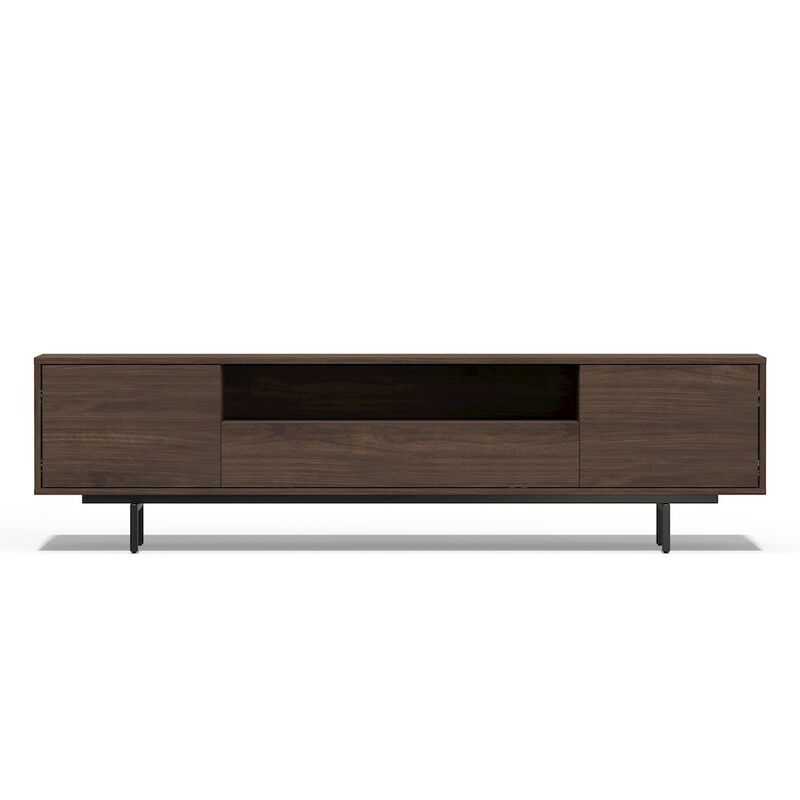 Comfort Pointe Avichi Walnut Laminate 3 Door TV Console