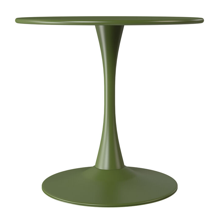 WestinTrends 31.5" Round Outdoor Indoor Metal Cocktail Dining Table