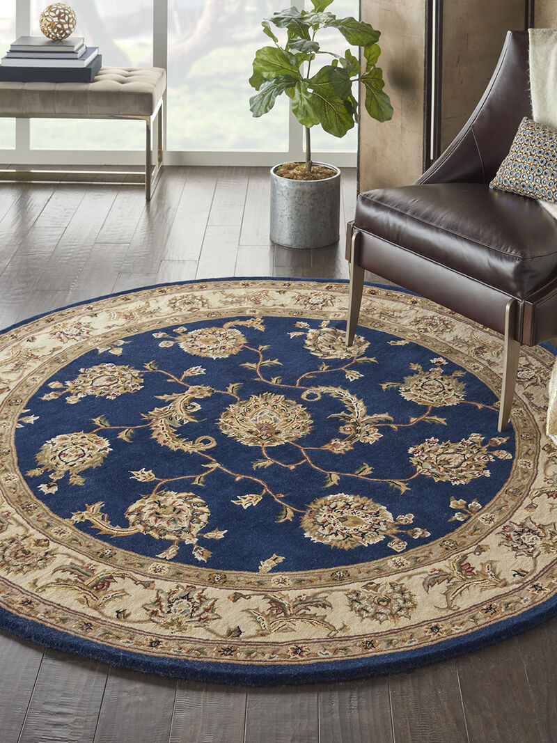 Nourison 2000 2022 Navy 4' x Round Rug