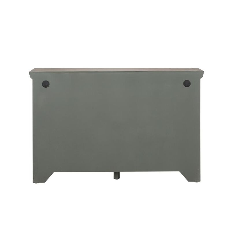 Liberty Furniture Westridge 3 Door Accent Cabinet in Wirebrushed Gray image number 5