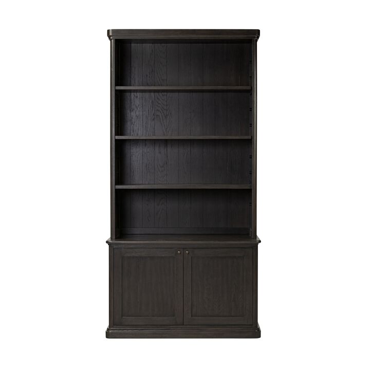 Dumont Smoked Black Bookcase