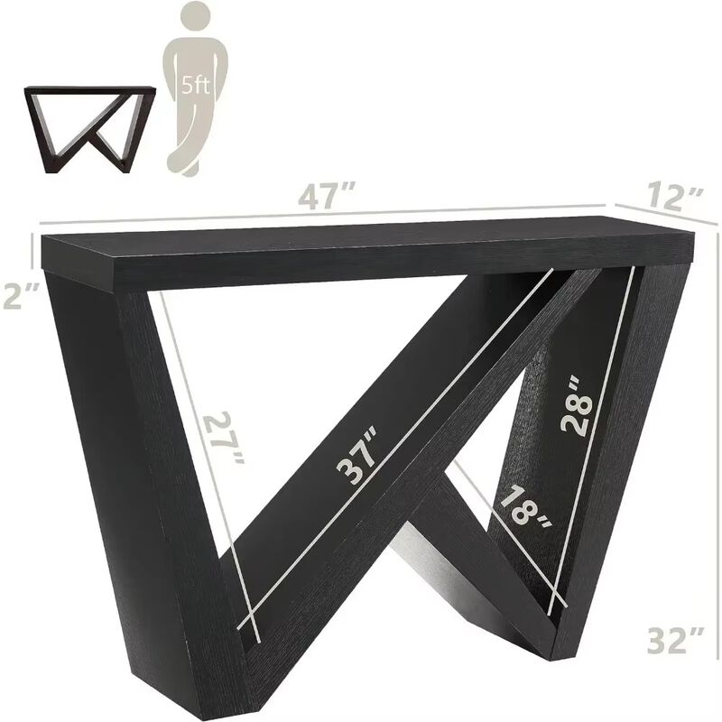 Modern Decorative Accent Console Table with W-Shaped Legs,Wood Entryway Furniture for Living Room, Hallway, Entrance,Small Space