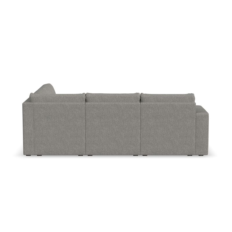 Flex Pebble 4-Seat Sectional with Wide Arm