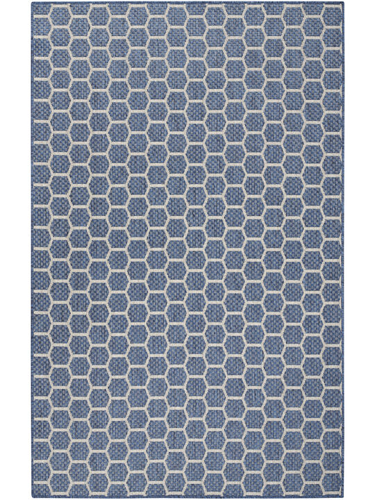 Twist Reversible TWS01 Blue 6' x 9' Rug