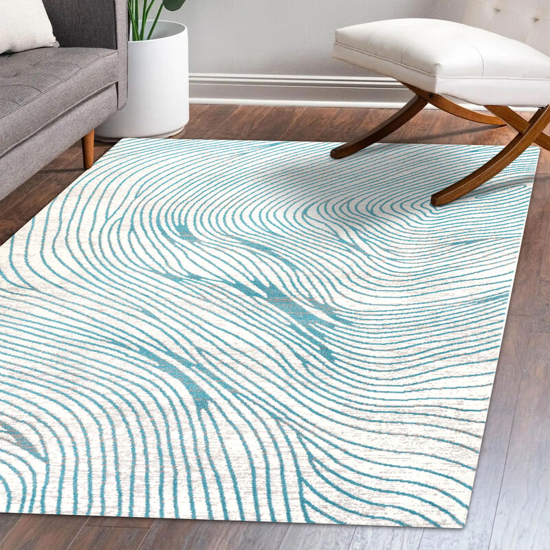 Arlo Woodgrain Geometric Area Rug