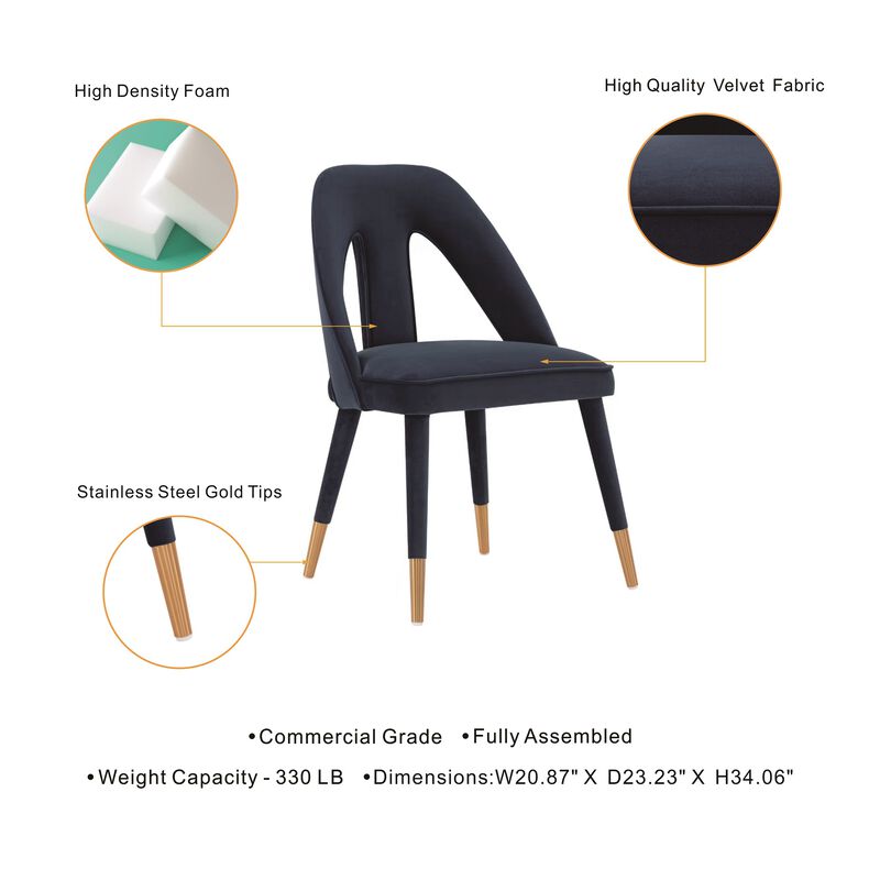 Neda Blue Dining Chair image number 2