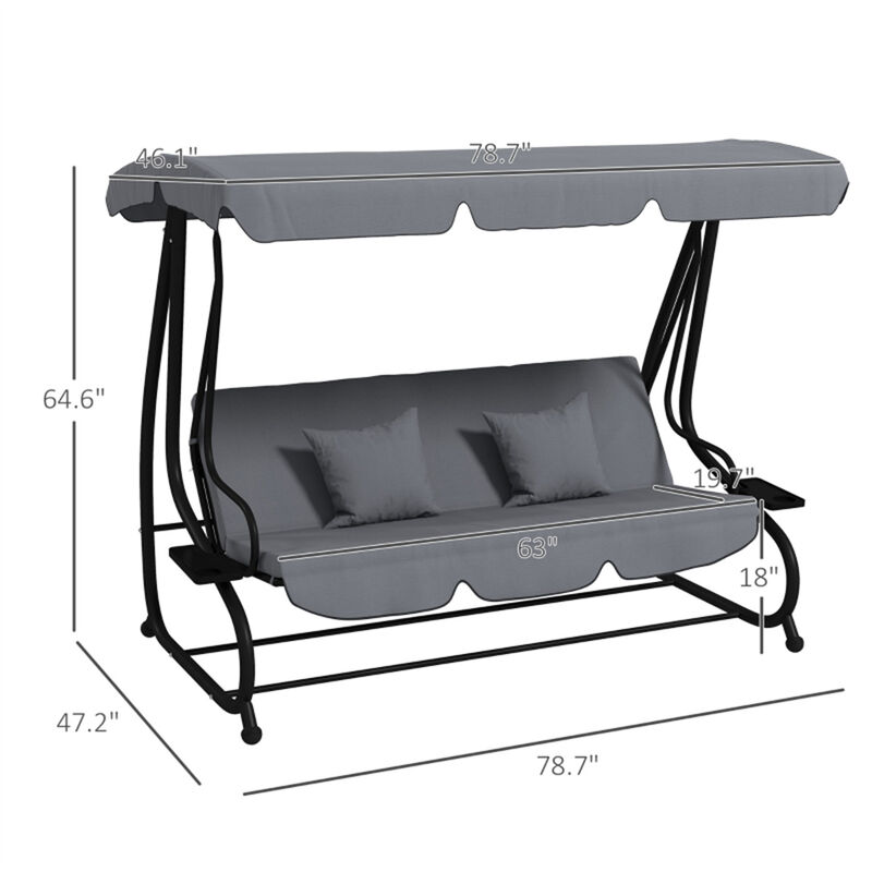Outdoor Patio Swing Chair for Garden Porch and Backyard Relaxation