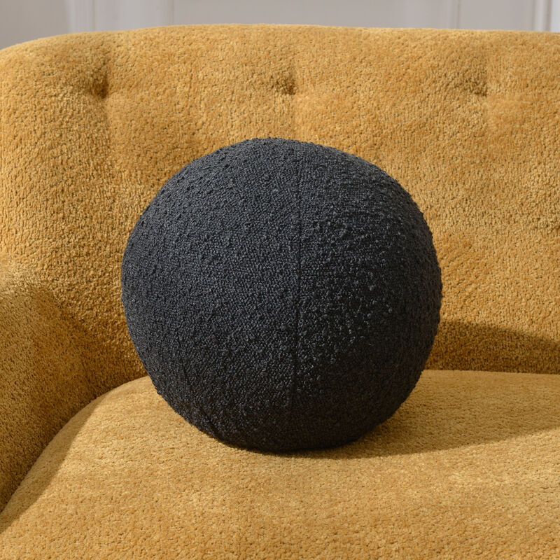 Jules 9-in Boucl&eacute; Round Pillow image number 4