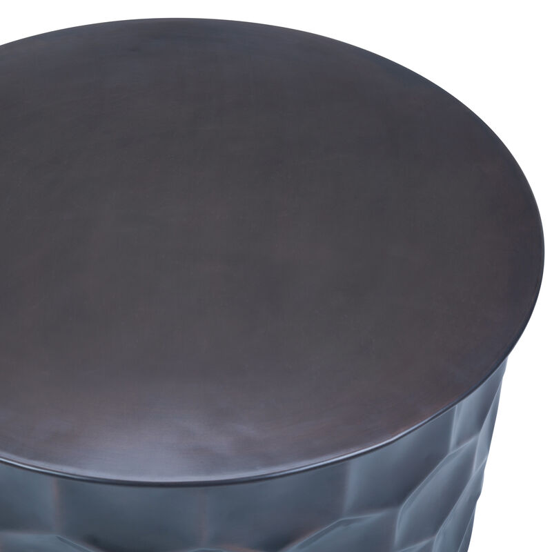 Whitney Industrial 31 inch Wide Metal Storage Coffee Table in Antique Bronze, Fully Assembled