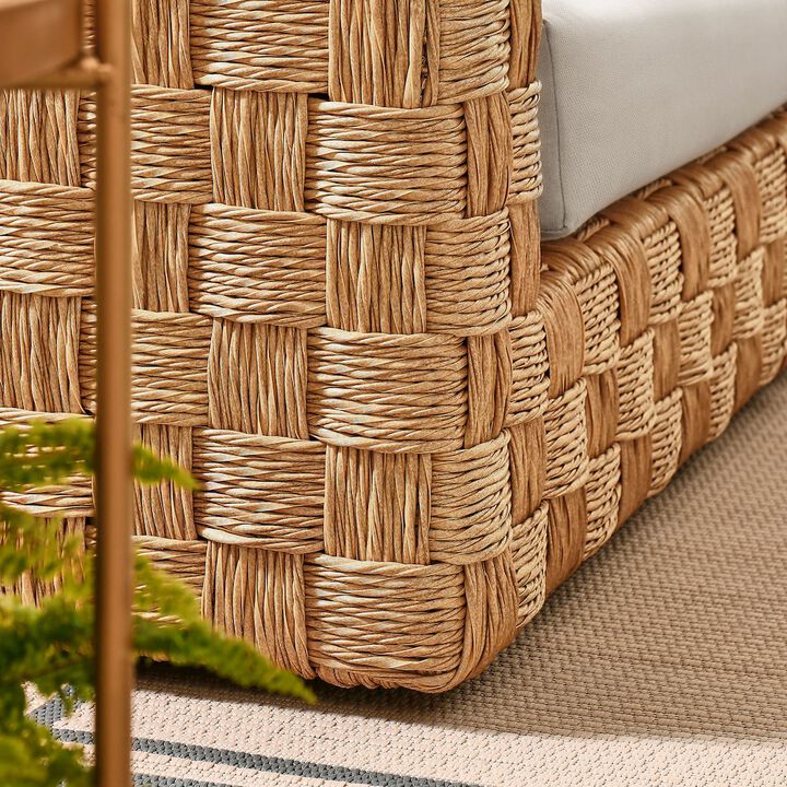 Modway Thames Outdoor Patio Wicker Patio Rattan Loveseat