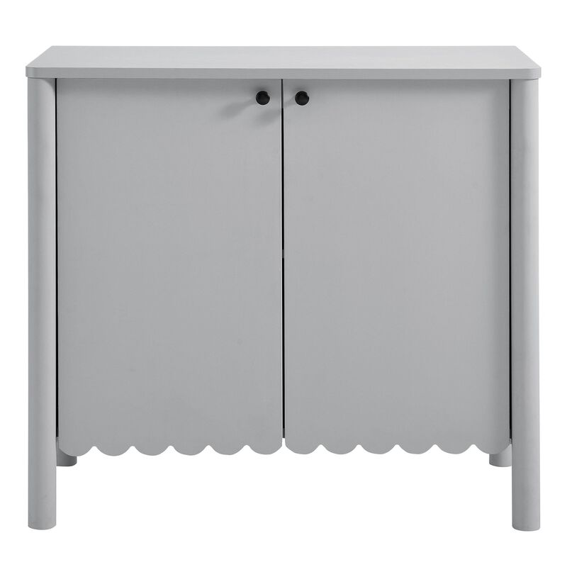 Modway Emmeline 2-Door Scalloped Sideboard in Light Gray image number 6