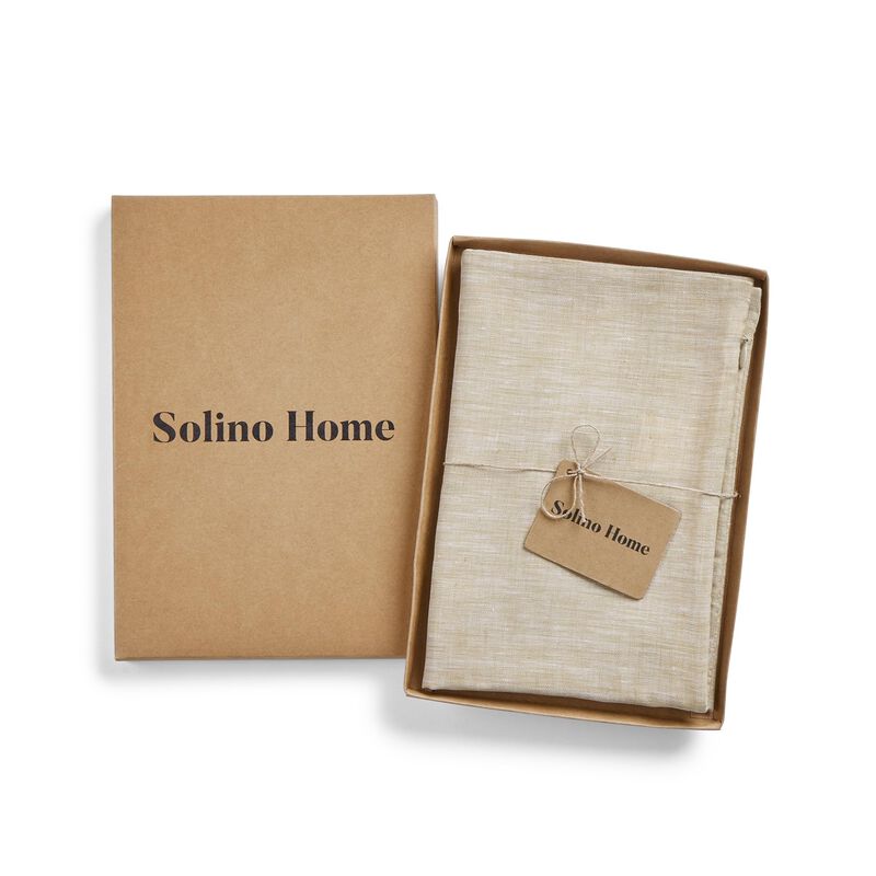 Solino Home 100% Pure Linen Pillow Cover - Montauk