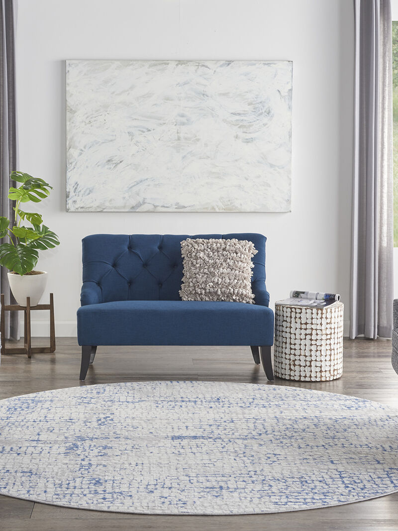 Whimsicle WHS07 Gray/Blue 8'4" x 11'6" Rug