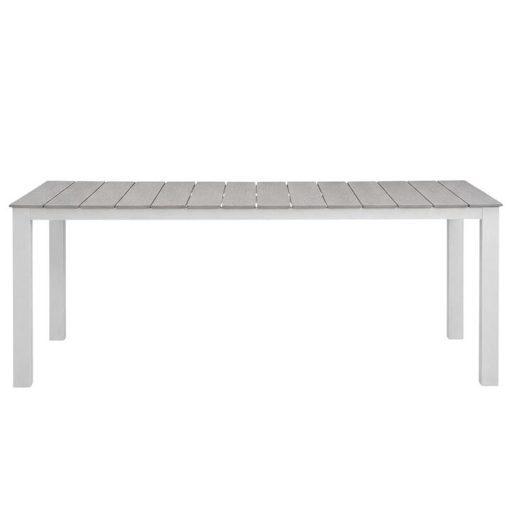 Elegant 80-Inch Outdoor Patio Dining Table With Sturdy Construction