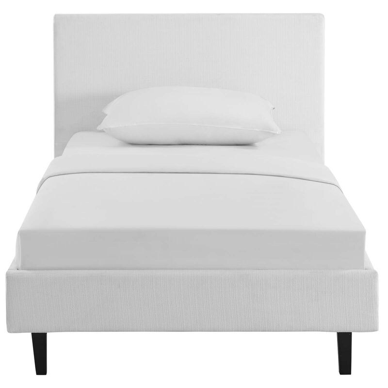 Modway - Anya Twin Fabric Bed White