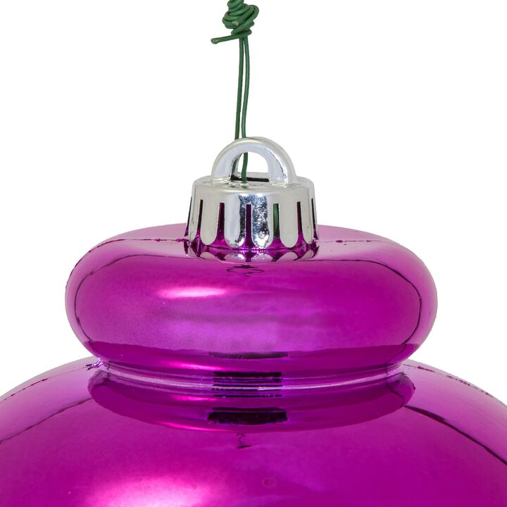 Vickerman 14" Fuchsia Shiny Finial Ornament.