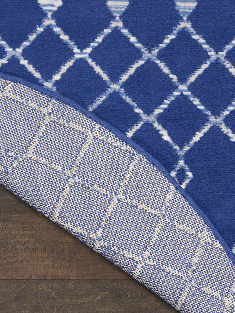 Whimsicle WHS02 Navy 5' x Round Rug