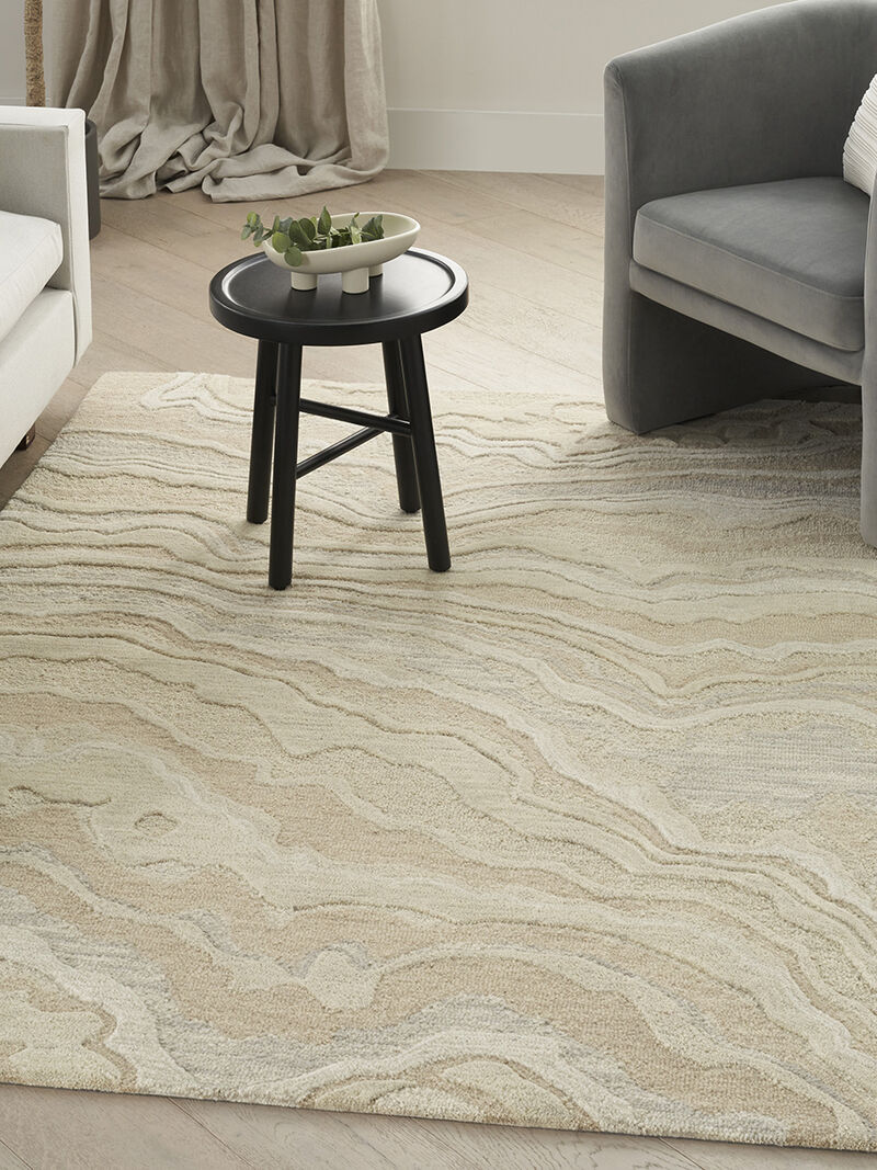 Graceful GRU01 Beige 5'3" x 7'3" Rug image number 5