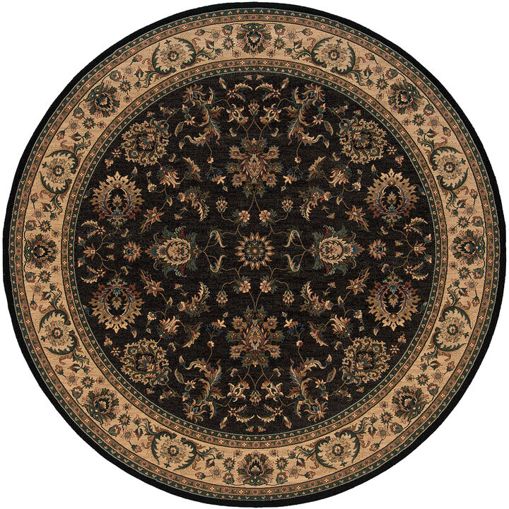 HomeRoots Oriental Round Rug