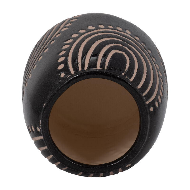 Cer, 6" Tribal Arch Vase image number 4