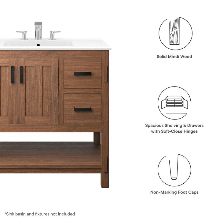 Ashlyn 36&rdquo; Wood Bathroom Vanity Cabinet (Sink Basin Not Included)