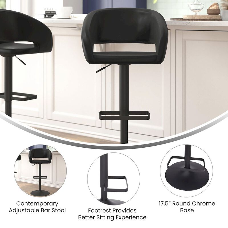 Flash Furniture Contemporary Adjustable Swivel Bar Stool image number 8