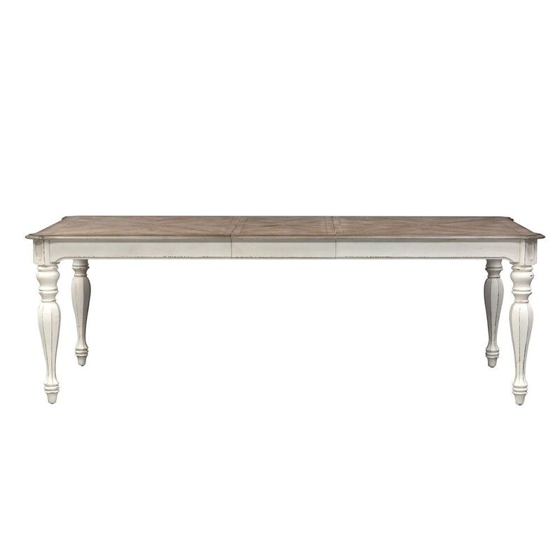 Liberty Furniture Magnolia Manor Rectangular Leg Table in Antique White image number 2